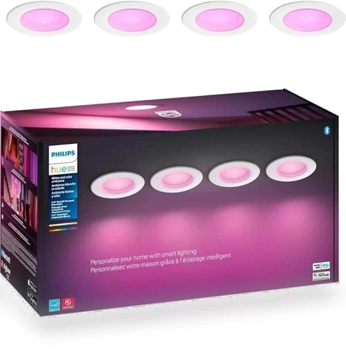 Smart LED Downlight - 4 Pack — LED, Philips Hue