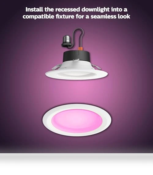 Smart LED Downlight - 4 Pack — LED, Philips Hue