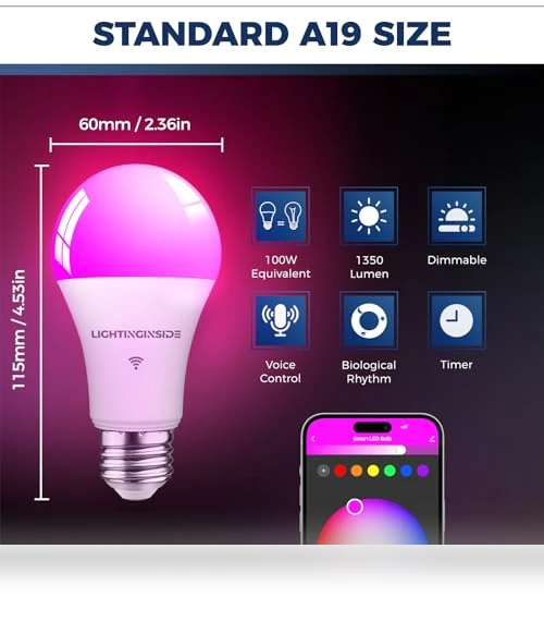 Smart Light Bulbs — LED, Lightinginside
