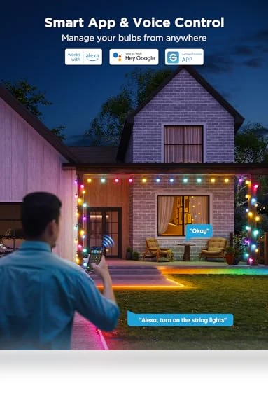 Smart Outdoor String Lights — Outdoor String Lights, Govee