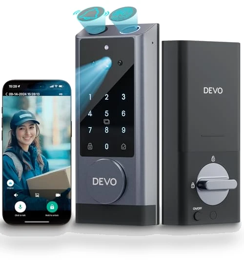Video Smart Lock with Camera & Doorbell — Deadbolts, Devo
