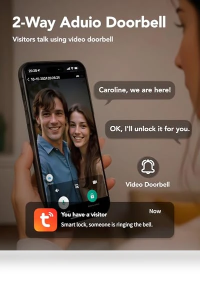 Video Smart Lock with Camera & Doorbell — Deadbolts, Devo