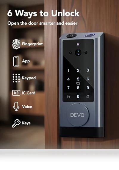 Video Smart Lock with Camera & Doorbell — Deadbolts, Devo