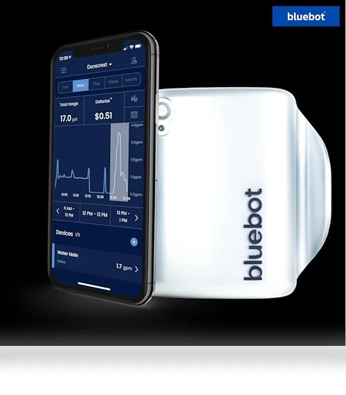 WiFi Smart Water Flo Meter — Water Leak Detection Systems, Bluebot