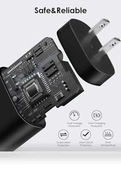 25W USB C Fast Charger with Cable — Wall Chargers, AISNI