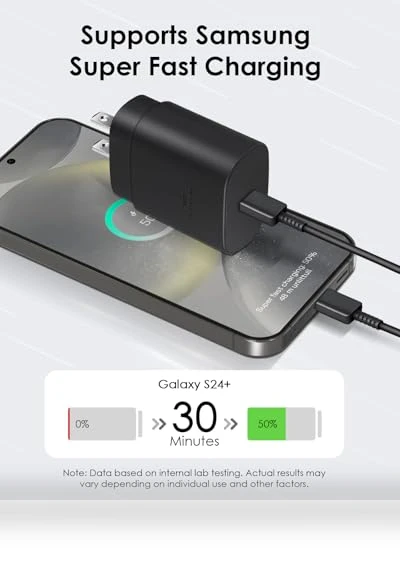 25W USB C Fast Charger with Cable — Wall Chargers, AISNI