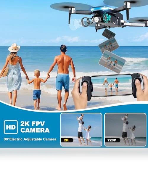 2K HD FPV Drone with Brushless Motor — Drones & UAV Technology, Scrubuz