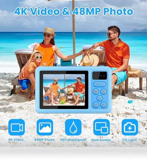 4K Digital Camera Waterproof — Compact Digital Cameras, MOREXIMI