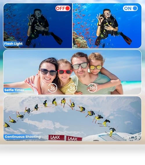4K Digital Camera Waterproof — Compact Digital Cameras, MOREXIMI