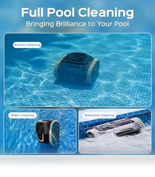 Cordless APP Robotic Pool Cleaner with Wall Climbing — Smart Cleaning Robots, WYBOT