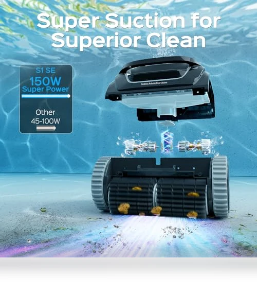Cordless APP Robotic Pool Cleaner with Wall Climbing — Smart Cleaning Robots, WYBOT