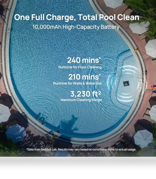 Cordless Robotic Pool Vacuum Cleaner — Automated Pool Maintenance, Beatbot