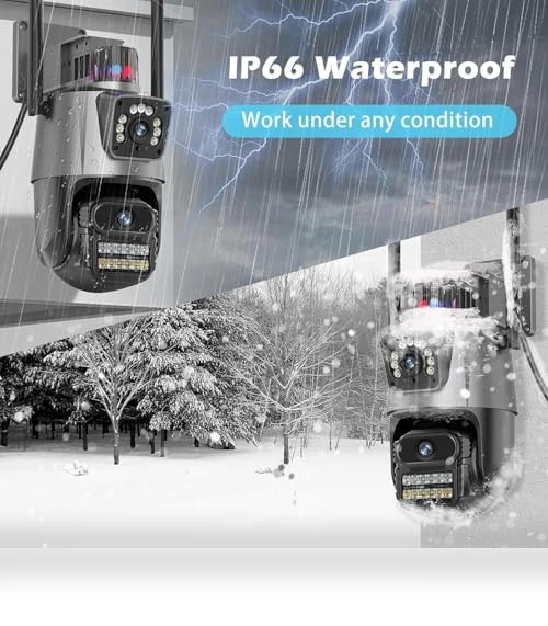 Dual Lens Outdoor Security Camera — Security Cameras, GUOANVISION