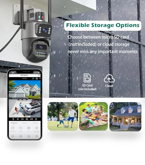 Dual Lens Outdoor Security Camera — Security Cameras, GUOANVISION
