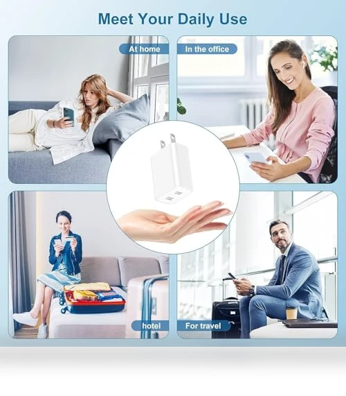 Dual-Port USB-C Fast Charger Block — Chargers, Shenzhen Liuri Technology Co.,Ltd.