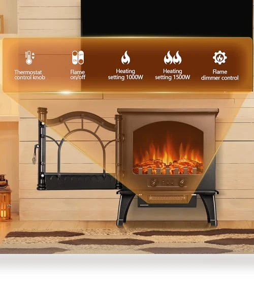 Electric Fireplace Heater — Electric Heating Solutions, R.W.FLAME
