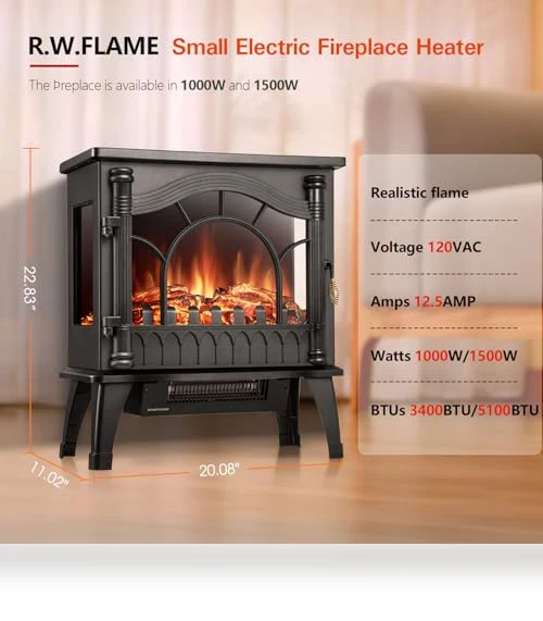 Electric Fireplace Heater — Electric Heating Solutions, R.W.FLAME