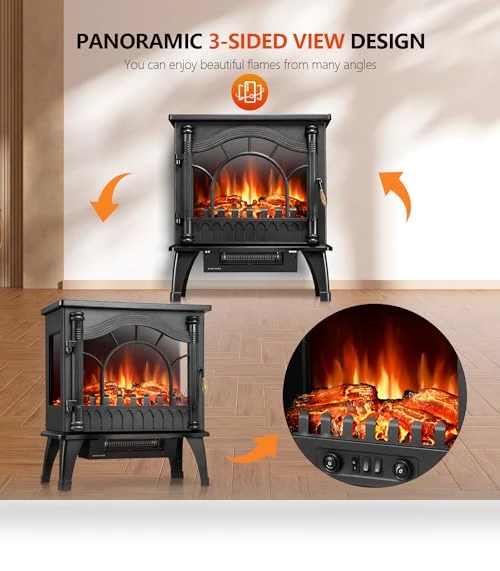 Electric Fireplace Heater — Electric Heating Solutions, R.W.FLAME