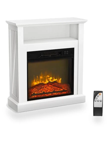 Electric Fireplace with Mantel — Electric Heating Solutions, ROVSUN