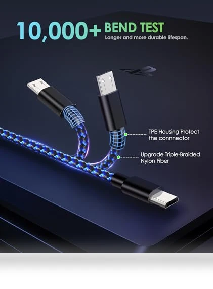 Extra Long Micro USB Charging Cable — Charging Solutions, 6amLifestyle