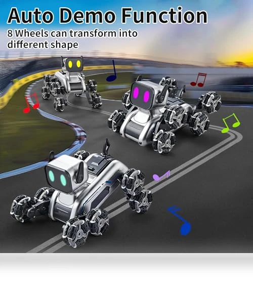 Gesture Sensing Stunt Robot Dog RC Car — Interactive Figures & Robots, Aprilwolf