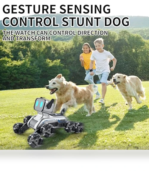 Gesture Sensing Stunt Robot Dog RC Car — Interactive Figures & Robots, Aprilwolf