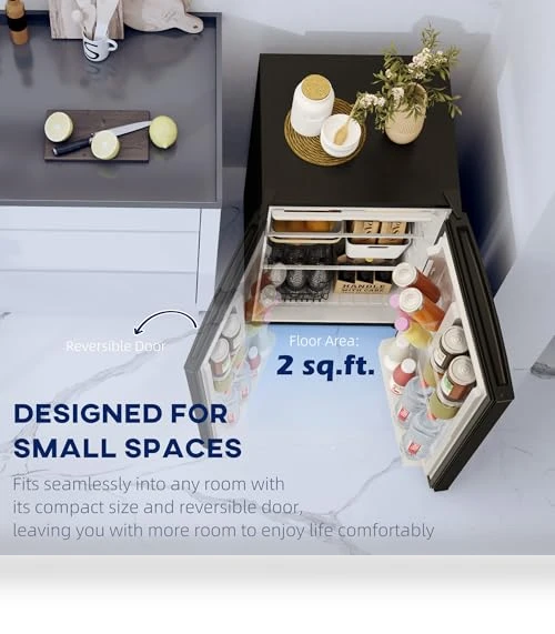 Mini Fridge with Freezer — Mini Fridges, HOMCOM