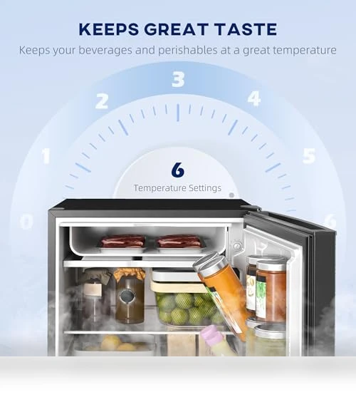 Mini Fridge with Freezer — Mini Fridges, HOMCOM