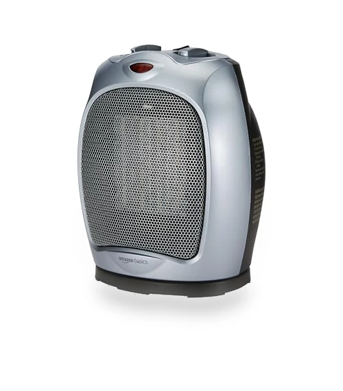 Oscillating Ceramic Space Heater — Portable Heating Solutions, Amazon Basics