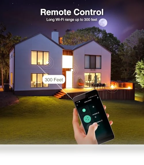 Outdoor Smart Plug with 2 Sockets — Garden Illumination, GHome Smart