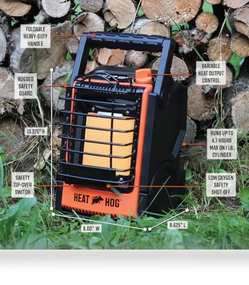 Portable Propane Radiant Space Heater — Portable Propane Heaters, Heat Hog