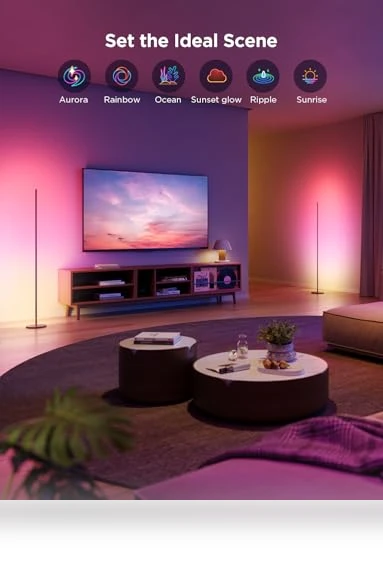 RGBIC Floor Lamp 2-Pack — LED, Govee