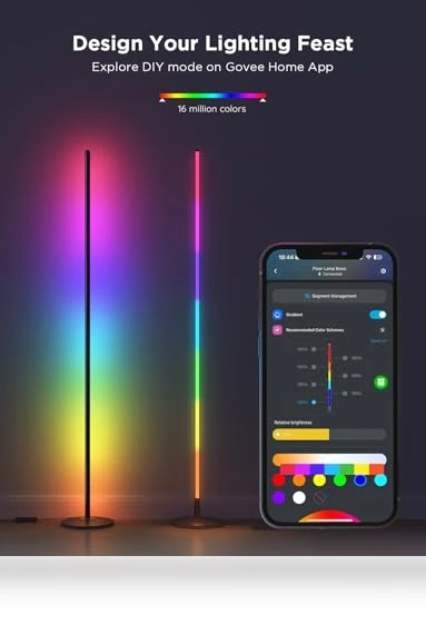 RGBIC Floor Lamp 2-Pack — LED, Govee