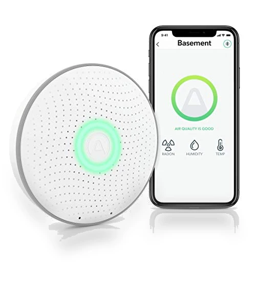 Smart Radon Detector with Humidity & Temperature Sensor — Home Climate Control, Airthings