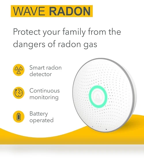 Smart Radon Detector with Humidity & Temperature Sensor — Home Climate Control, Airthings