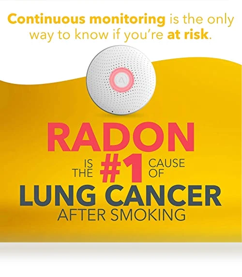 Smart Radon Detector with Humidity & Temperature Sensor — Home Climate Control, Airthings