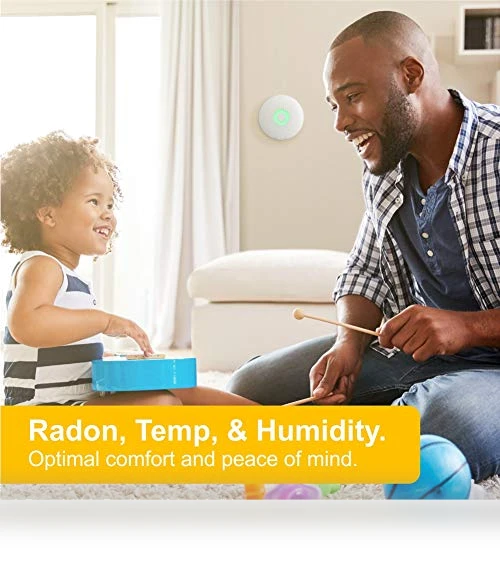 Smart Radon Detector with Humidity & Temperature Sensor — Home Climate Control, Airthings