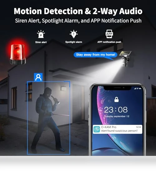 Solar Security Cameras Wireless Outdoor — Smart Home Security, BEZOMIZ