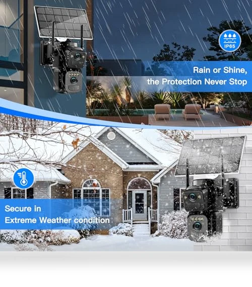 Solar Security Cameras Wireless Outdoor — Smart Home Security, BEZOMIZ