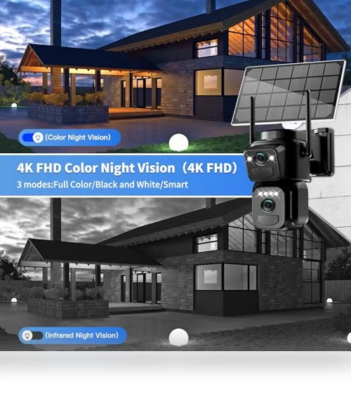 Solar Security Cameras Wireless Outdoor — Smart Home Security, BEZOMIZ