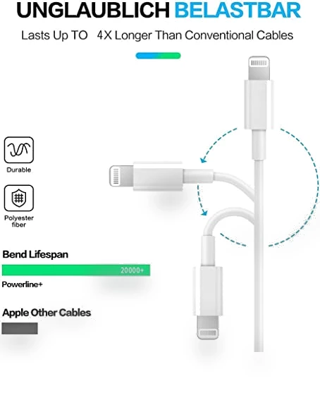 USB C to Lightning Cable — Lightning, RCTech