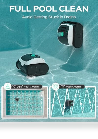 Cordless Robotic Pool Cleaner — Automated Pool Maintenance, WYBOT