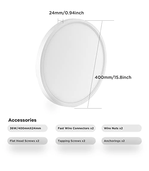 Flush Mount Ceiling Light — Close To Ceiling, TALOYA