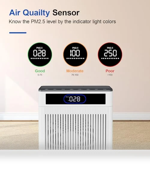 HEPA Air Purifier for Large Rooms — Activated Carbon Air Purifiers, AJR
