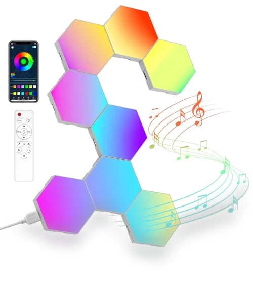 Hexagon LED Lights Wall Panels — Wall Lighting, NIUCOO