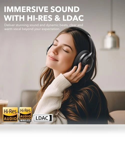 Hybrid Active Noise Cancelling Headphones — Over-Ear Headphones, 1Mii