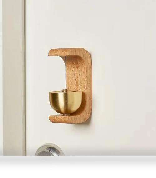 Magnetic Shopkeepers Bell Wood Doorbell Wind Chime — Chimes, EDINGM