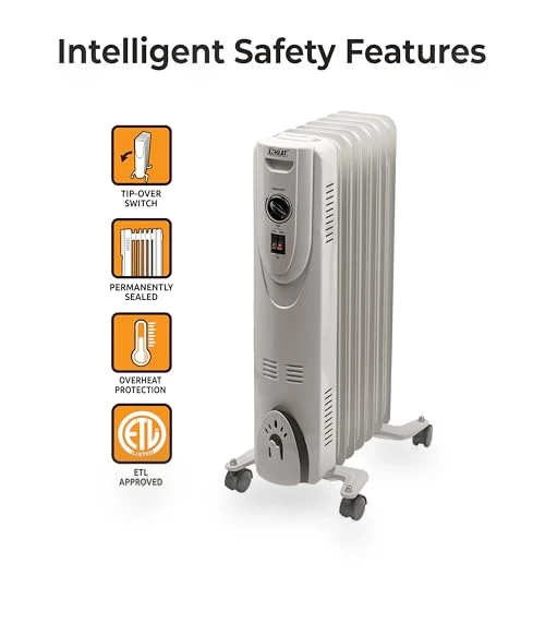 Oil-Filled Radiant Radiator Space Heater — Portable Heating Solutions, EZ-HEAT
