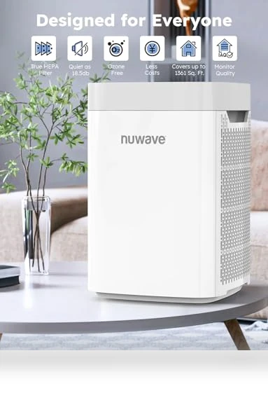 Portable Air Purifier for Large Room — HEPA Air Purifiers, Nuwave