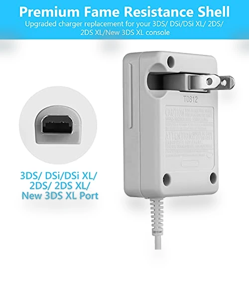 Power Adapter Replacement for Nintendo 3DS/DSi/2DS — Accessories, Trenro